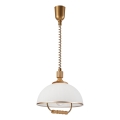 Podesivi luster RAMONA 1xE27/60W/230V braon/bela/hrast