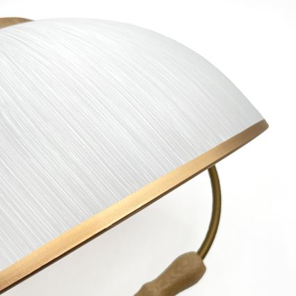 Podesivi luster RAMONA 1xE27/60W/230V braon/bela/hrast