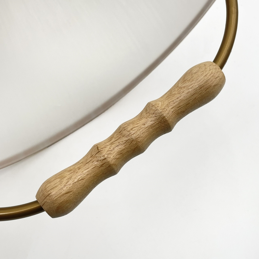 Podesivi luster RAMONA 1xE27/60W/230V braon/bela/hrast