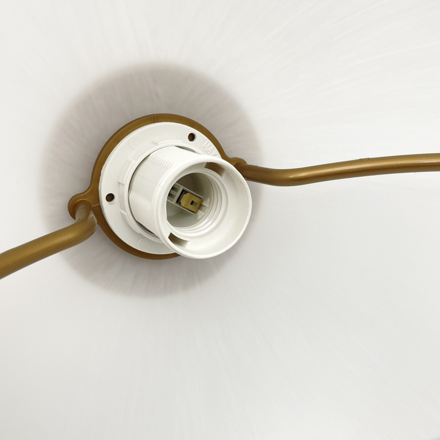 Podesivi luster RAMONA 1xE27/60W/230V braon/bela/hrast