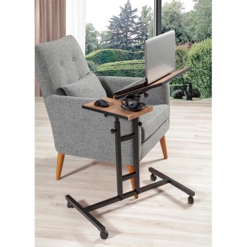 Podesivi sto GLEN 87x67 cm braon/crna