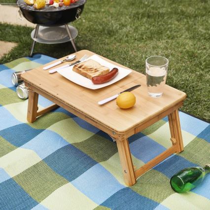 Podesivi stolić za laptop za krevet LAT, braon