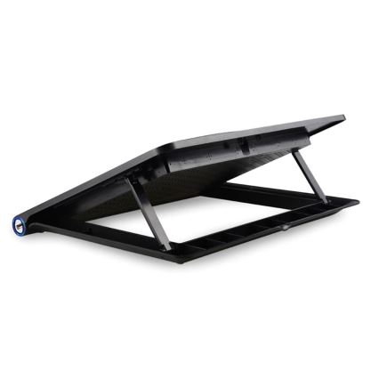 Podloga za hlađenje za laptop, 6 ventilatora, 2x USB, crna