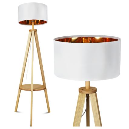 Podna lampa 1xE27/40W/230V bela