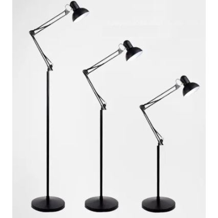 Podna lampa 1xE27/40W/230V crna