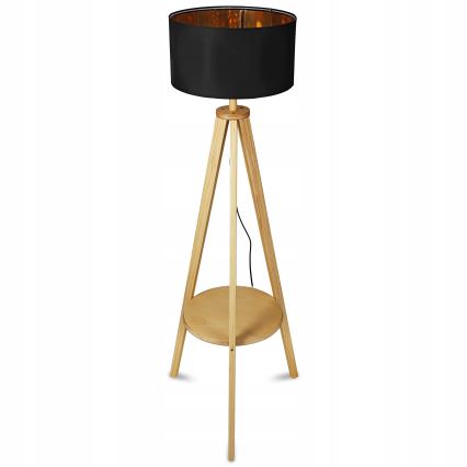 Podna lampa 1xE27/40W/230V, crna