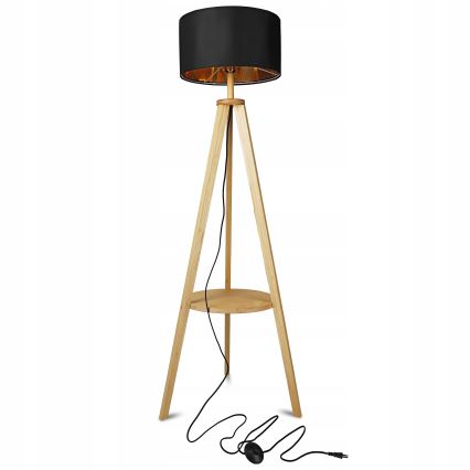 Podna lampa 1xE27/40W/230V, crna