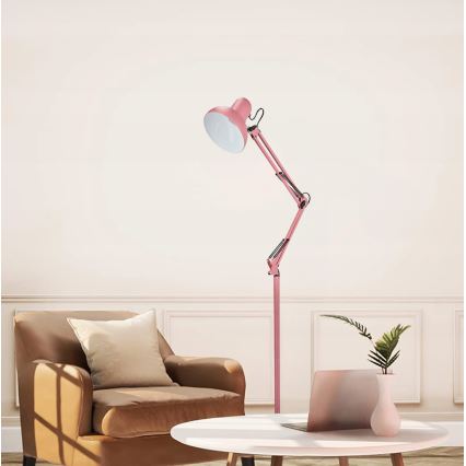 Podna lampa 1xE27/40W/230V ružičasta