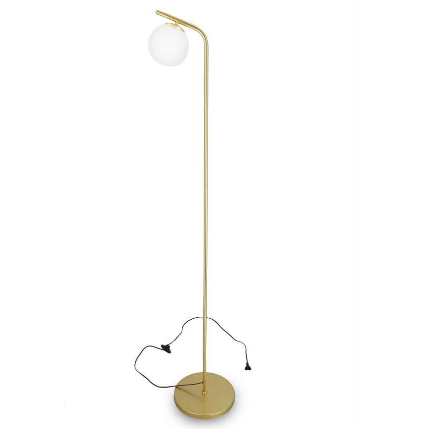 Podna lampa 1xE27/40W/230V zlatna/bela