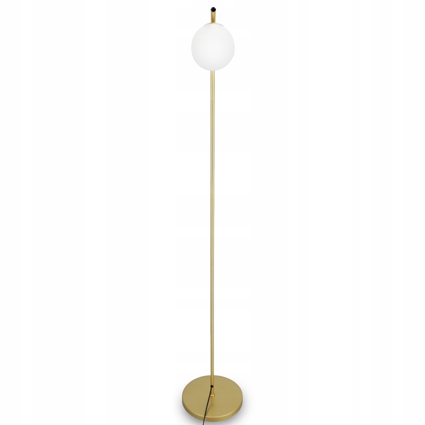 Podna lampa 1xE27/40W/230V zlatna/bela