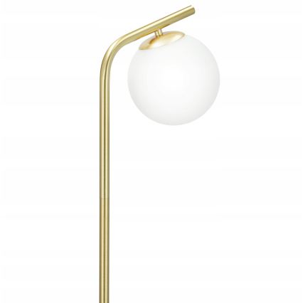 Podna lampa 1xE27/40W/230V zlatna/bela