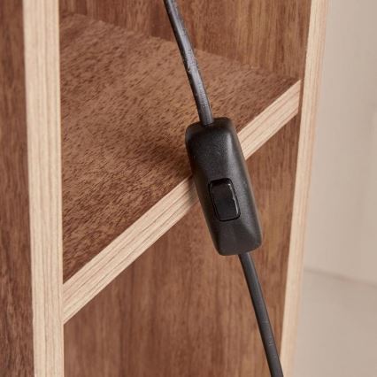 Podna lampa AYD 1xE27/40W/230V braon/bela