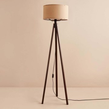 Podna lampa AYD 1xE27/40W/230V braon/bež