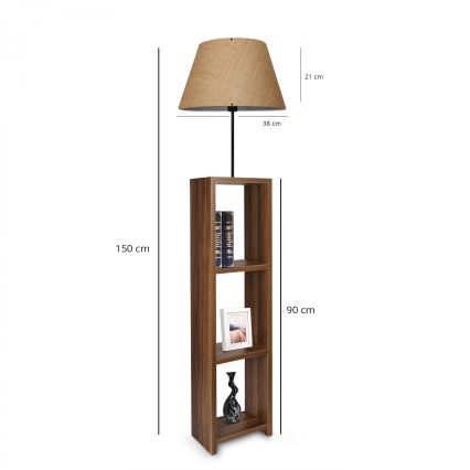Podna lampa AYD 1xE27/40W/230V braon