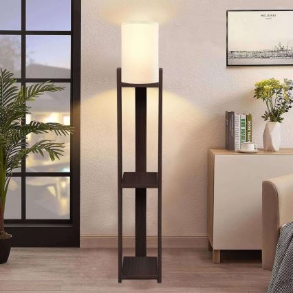 Podna lampa AYD 1xE27/40W/230V braon/krem