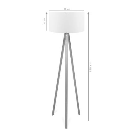 Podna lampa AYD 1xE27/40W/230V braon/siva