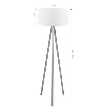 Podna lampa AYD 1xE27/40W/230V braon/zelena