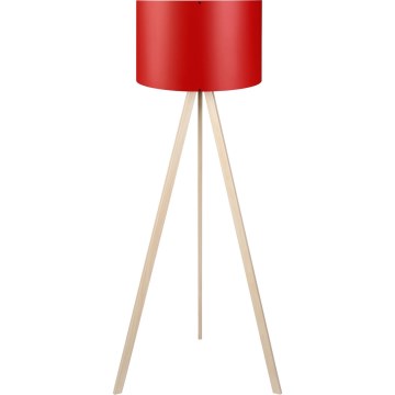 Podna lampa AYD 1xE27/40W/230V crvena/bež