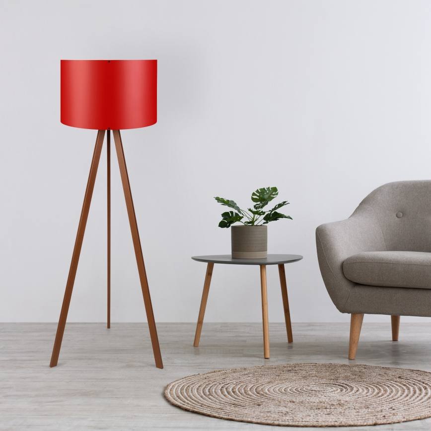 Podna lampa AYD 1xE27/40W/230V crvena/braon