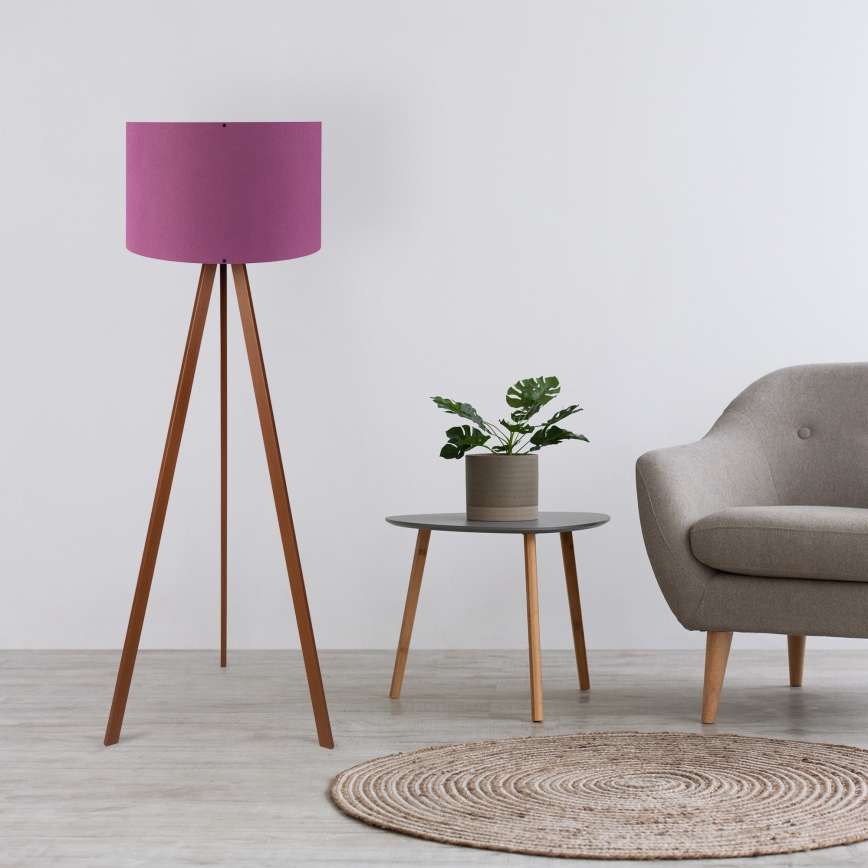 Podna lampa AYD 1xE27/40W/230V ljubičasta/smeđa