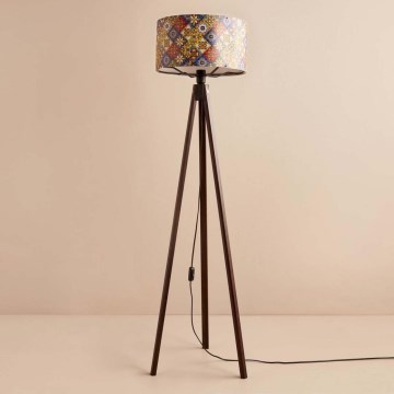 Podna lampa AYD 1xE27/40W/230V smeđa/šarena