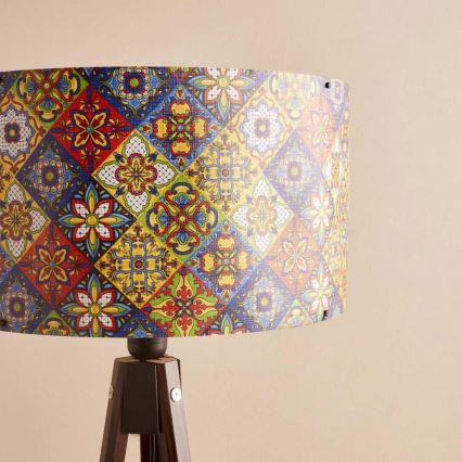 Podna lampa AYD 1xE27/40W/230V smeđa/šarena