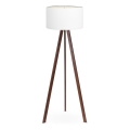 Podna lampa AYD 1xE27/60W/230V bela/braon