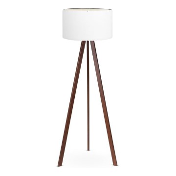 Podna lampa AYD 1xE27/60W/230V bela/smeđa