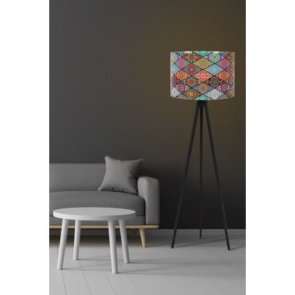 Podna lampa AYD 1xE27/60W/230V višebojna/crna