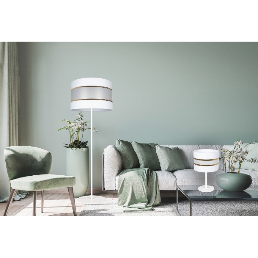 Podna lampa CORAL 1xE27/60W/230V bela