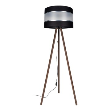 Podna lampa CORAL 1xE27/60W/230V braon/crna/mat hrom