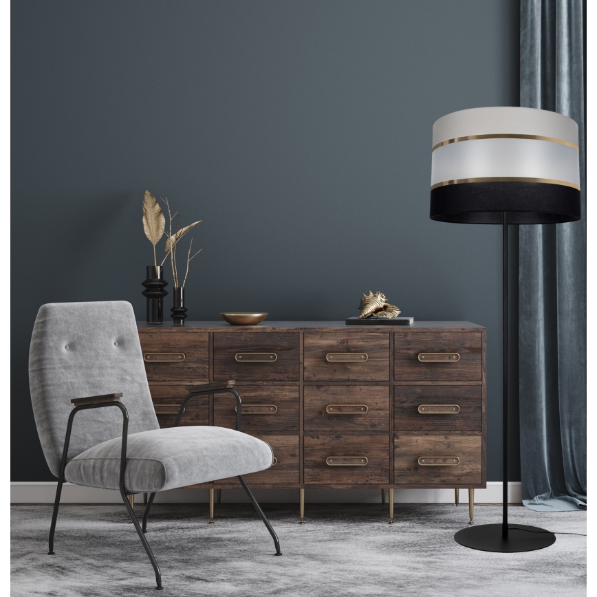 Podna lampa CORAL  1xE27/60W/230V crna/siva