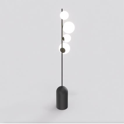 Podna lampa ETNO 4xG9/8W/230V crna