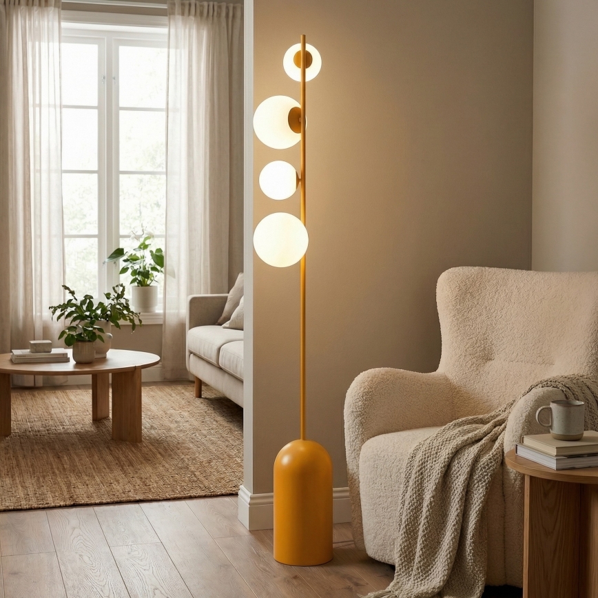 Podna lampa ETNO 4xG9/8W/230V narandžasta