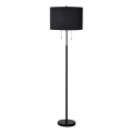 Podna lampa FOGO 2xE27/15W/230V crna