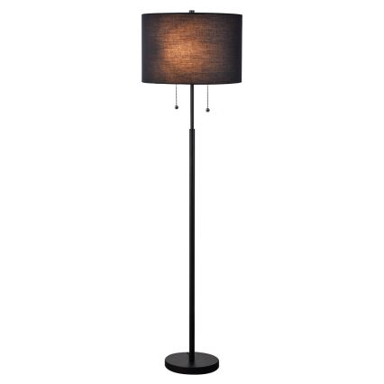 Podna lampa FOGO 2xE27/15W/230V crna