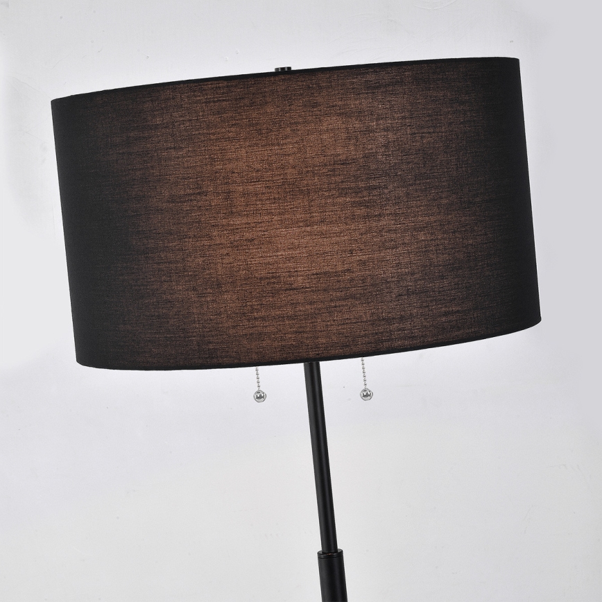 Podna lampa FOGO 2xE27/15W/230V crna