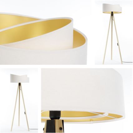 Podna lampa GALAXY 1xE27/60W/230V bela/bež