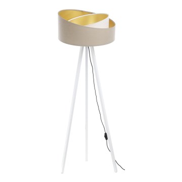 Podna lampa GALAXY 1xE27/60W/230V bež/bela