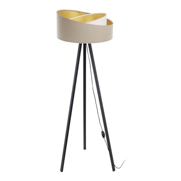 Podna lampa GALAXY 1xE27/60W/230V bež/bela/wenge