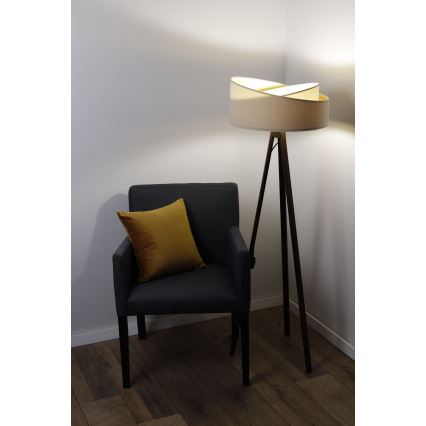Podna lampa GALAXY 1xE27/60W/230V bež/bela/wenge