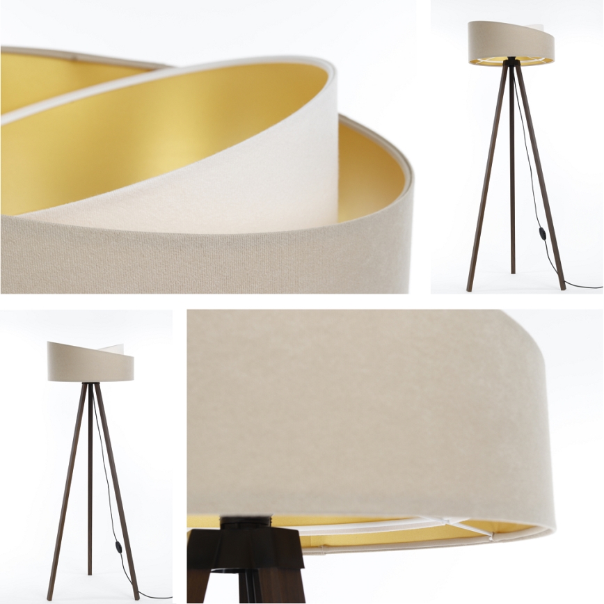 Podna lampa GALAXY 1xE27/60W/230V bež/braon