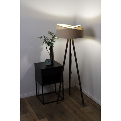 Podna lampa GALAXY 1xE27/60W/230V bež/wenge