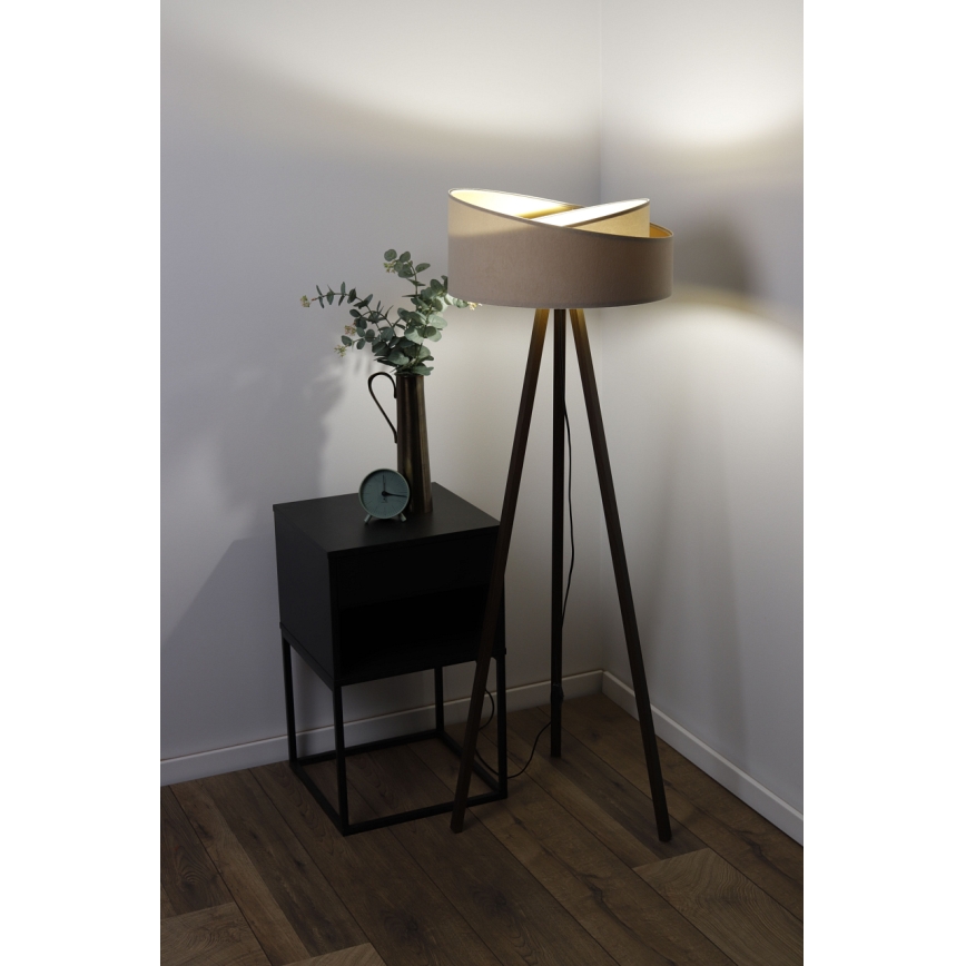 Podna lampa GALAXY 1xE27/60W/230V bež/wenge