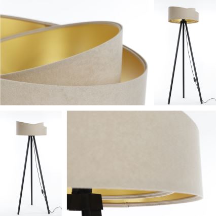 Podna lampa GALAXY 1xE27/60W/230V bež/wenge