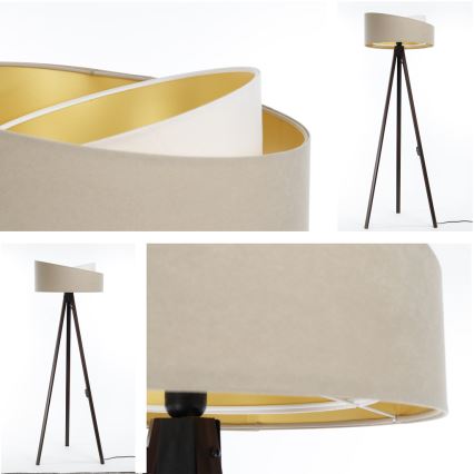 Podna lampa GALAXY 1xE27/60W/230V bež/wenge