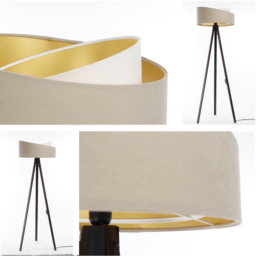 Podna lampa GALAXY 1xE27/60W/230V bež/wenge