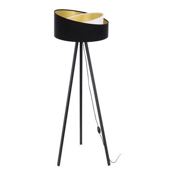 Podna lampa GALAXY 1xE27/60W/230V crna/bela/wenge