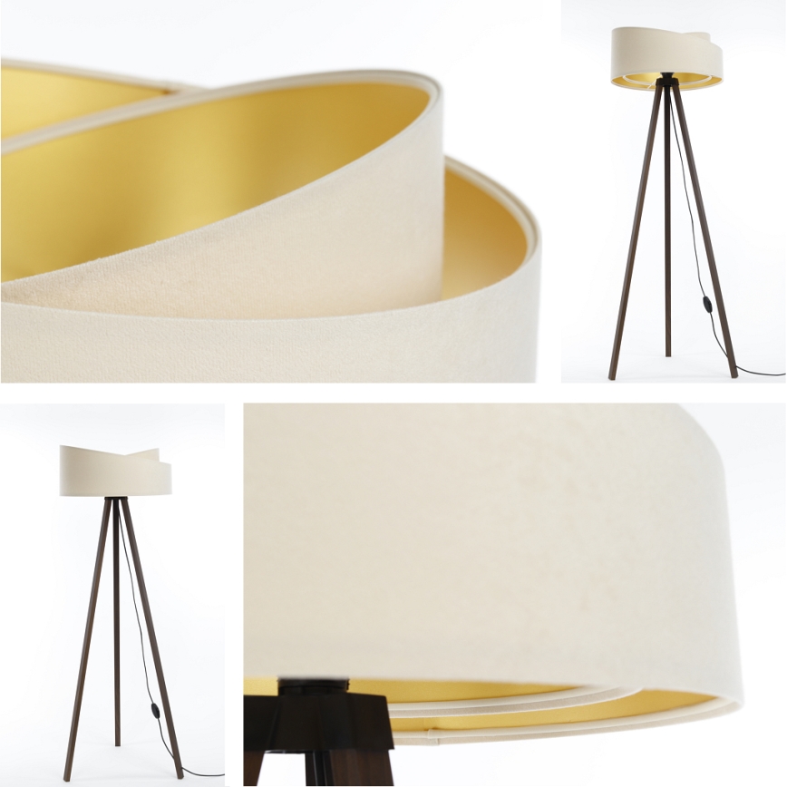 Podna lampa GALAXY 1xE27/60W/230V krem/braon