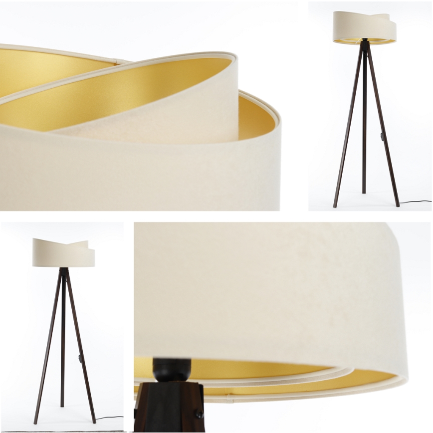 Podna lampa GALAXY 1xE27/60W/230V krem/venge